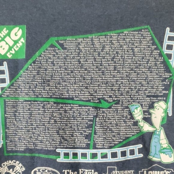 2005 Texas A&M Big Event community service large blue tshirt - Picture 5 of 10